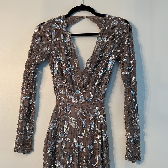 ASOS Embellished sequin and bead jumpsuit size 0 - Picture 2 of 6